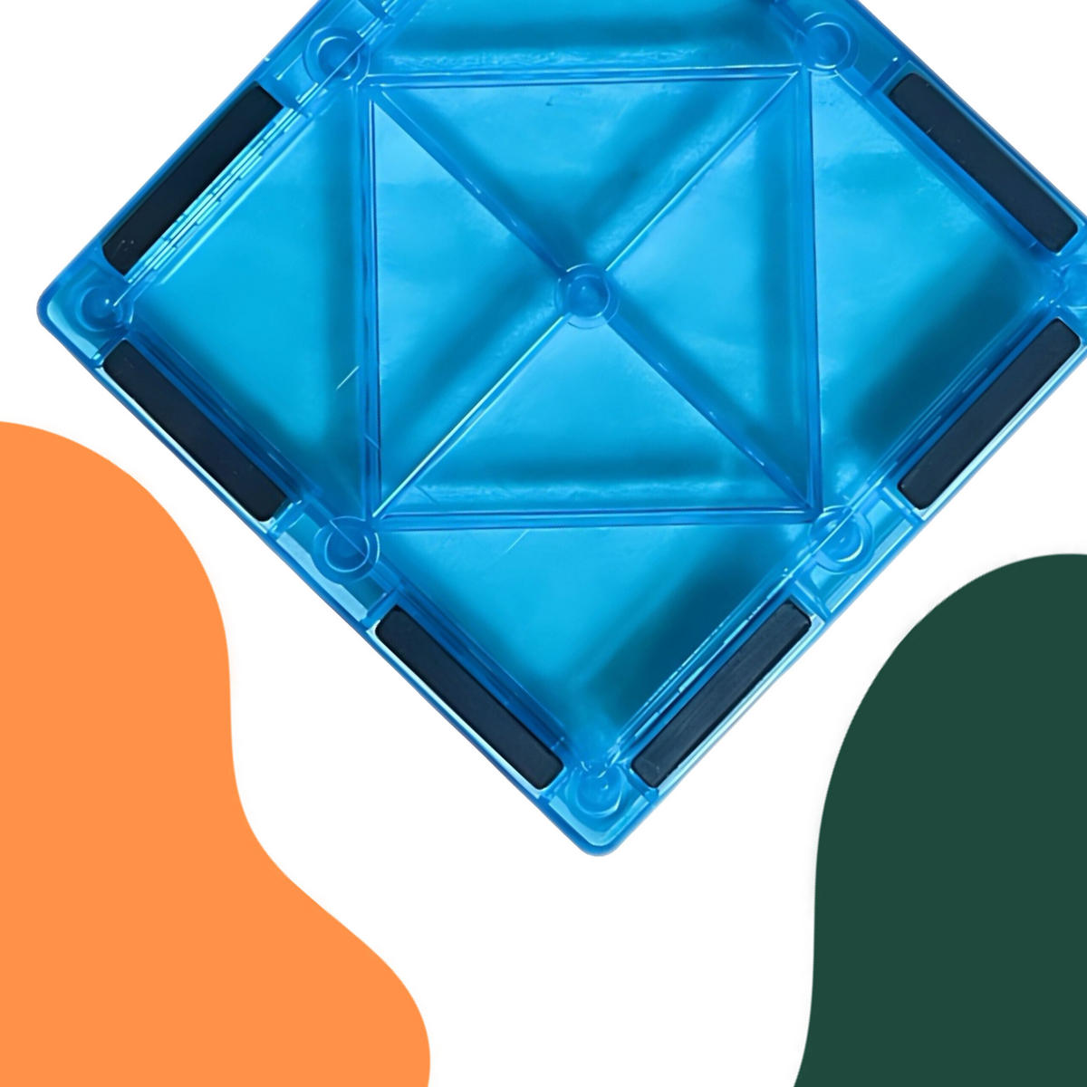 STAVEBNICE Barevná 100dílná-sada - různobarevná, kov/plast (30/4.5/23cm) - Relaxdays