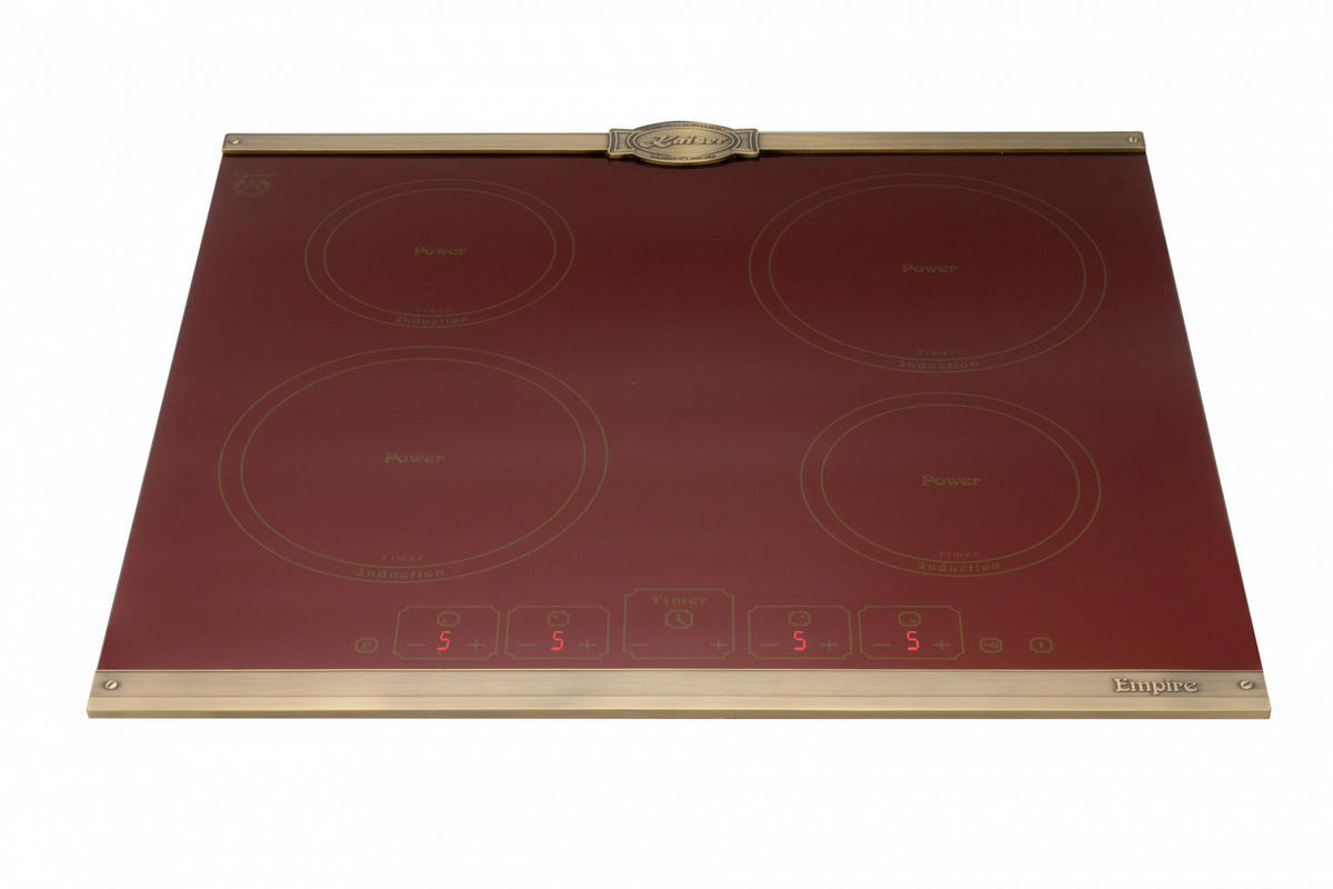 BACKOFEN-SET Elektro Backofen 60 cm EH 6355 RotEm+KCT 6195 iRotEm Induktionskochfeld 60 cm Rot - Rot, Metall (59.4/59.4/57.5cm) - Kaiser Küchengeräte