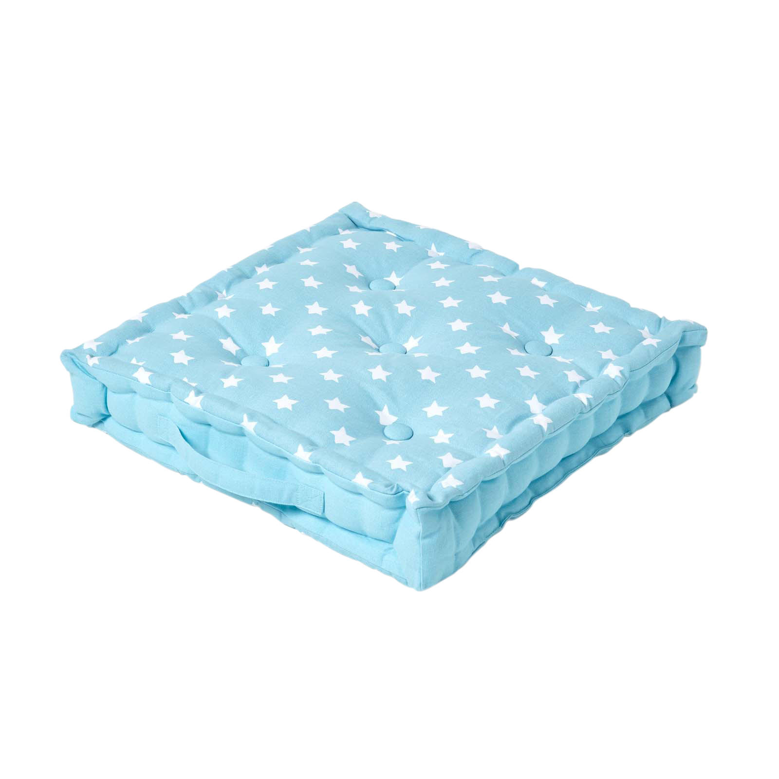 SITZKISSEN Sterne blau 40/40/8 cm - Blau, Textil (40/40/8cm) - Homescapes
