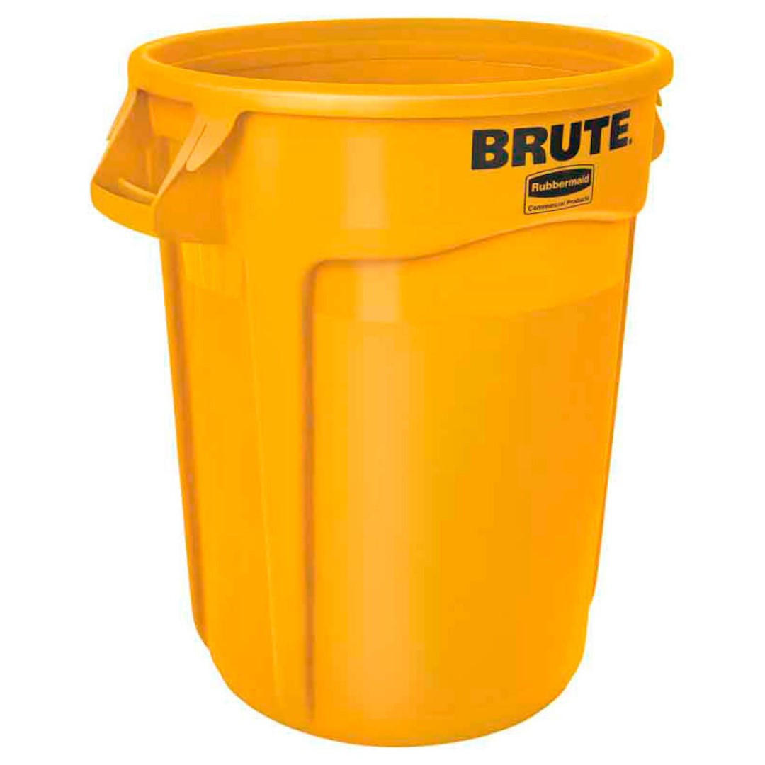 MÜLLEIMER 121,1 Liter 69,2x63,5x55,5 cm Kunststoff Gelb - Gelb, Metall (63.5/69.2/55.5cm) - PROREGAL