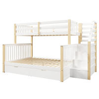 HOCHBETT mit Schubladen und Stauraum Mehrfarbig 145x254x150 cm Holz - Multicolor, Holz - SONNENH