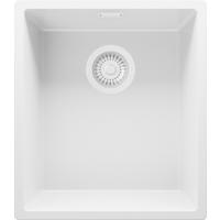 UNTERBAUSPÜLE GRANIT London, 2-er set Alles Weiß 41/47 cm 1 Becken + Ablauf-Set ab 45er Unterschrank - Weiß, Kunststoff (41/20/47cm) - Primagran