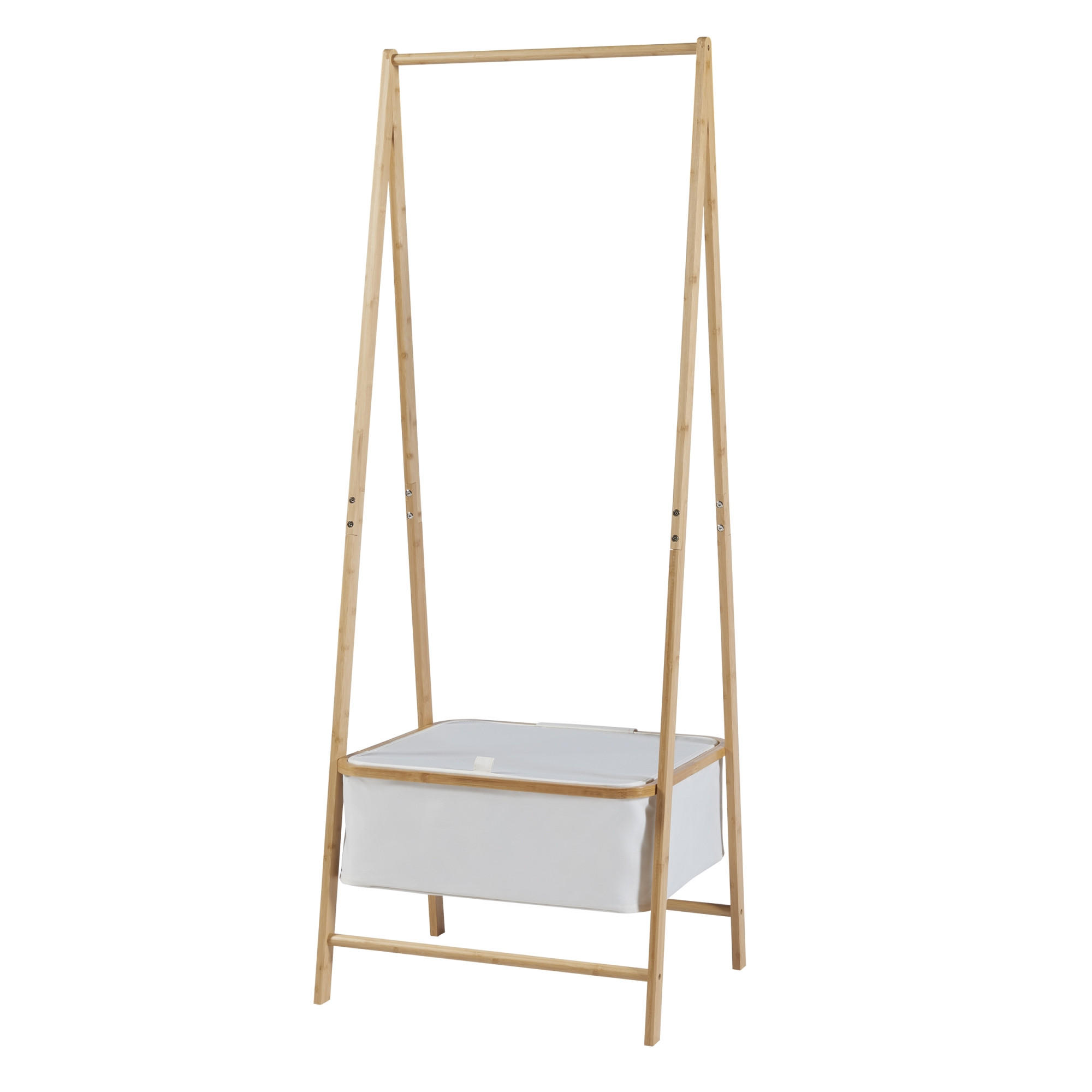 KLEIDERSTÄNDER Iitti - Naturfarben, Holz (60/159/45cm) - [en.casa]
