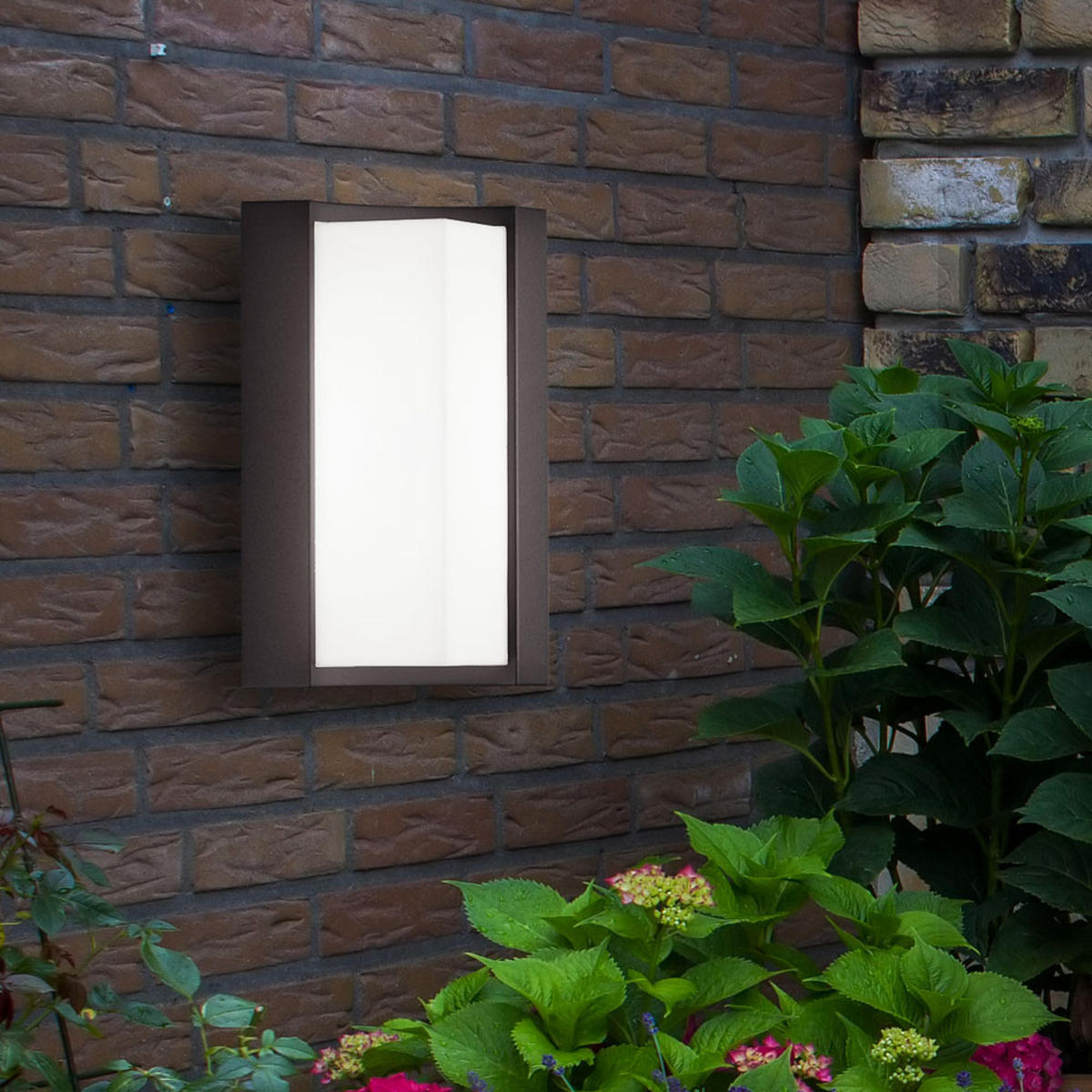 LED AUSSEN-WANDLEUCHTE Alu Anthrazit - Anthrazit, Metall (14/22/12.4cm)