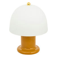 PILZLAMPE Rick 21 cm - Gelb, Glas (16/16/21cm) - Atmosphera Createur d´interieur