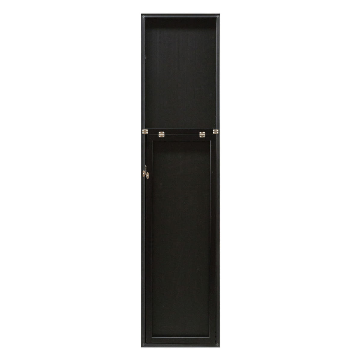 STANDSPIEGEL Barletta - Schwarz, Glas/Kunststoff (35/150.6/150cm) - [en.casa]