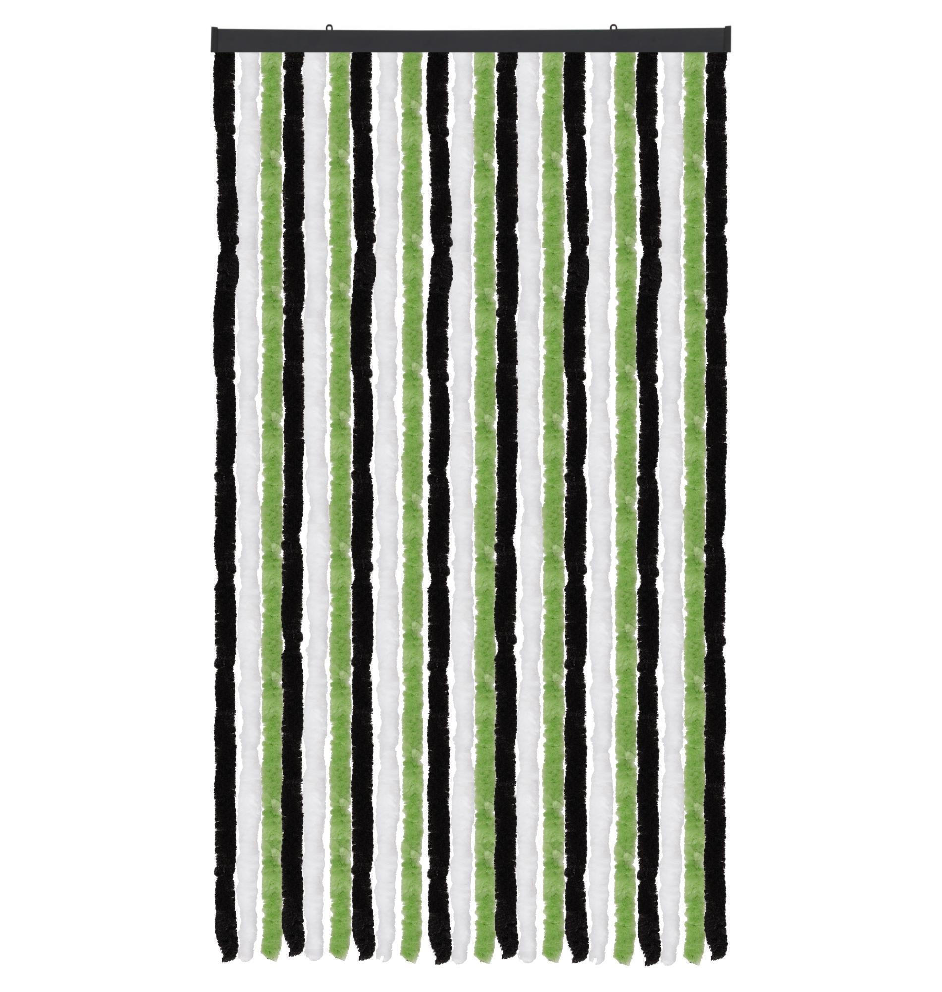 Arsvita Flauschvorhang Schwarz 100x2x200 cm