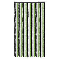 FLAUSCHVORHANG (90x220 cm) Türvorhang in "Schwarz-Grün-Weiß" - Schwarz, Kunststoff (90/2/220cm) - Arsvita