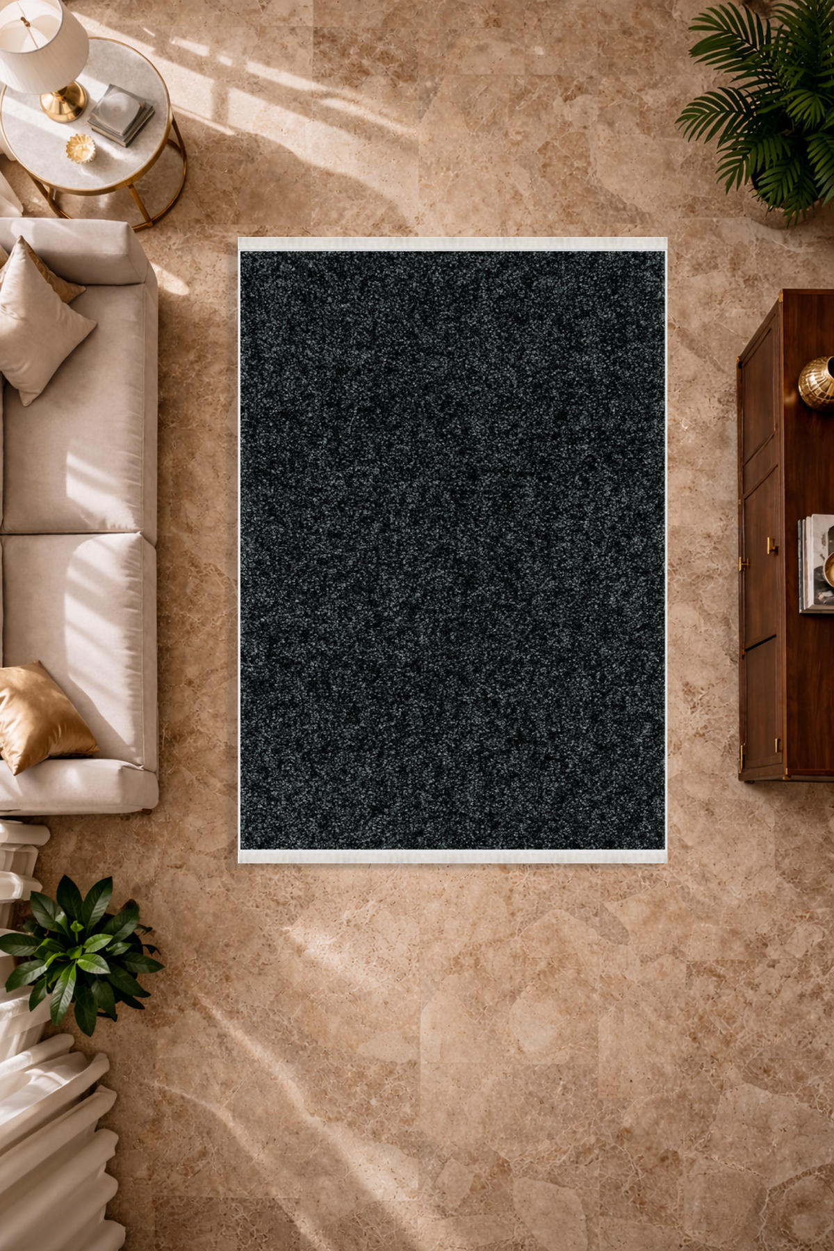 FLACHTEPPICH Wohnzimmer 160/230cm SCHWARZ - Schwarz, Textil (160/230cm) - ROLFNERS