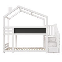 HAUSBETT 90/200 cm Weiß - Weiß, Holz - Raumix