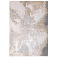 TEPPICH Hochglanz Marmoroptik Abstrakt Muster COMO-Nesso, Gold 120x170 cm - Goldfarben, Textil (120/170cm) - KADIMA DESIGN