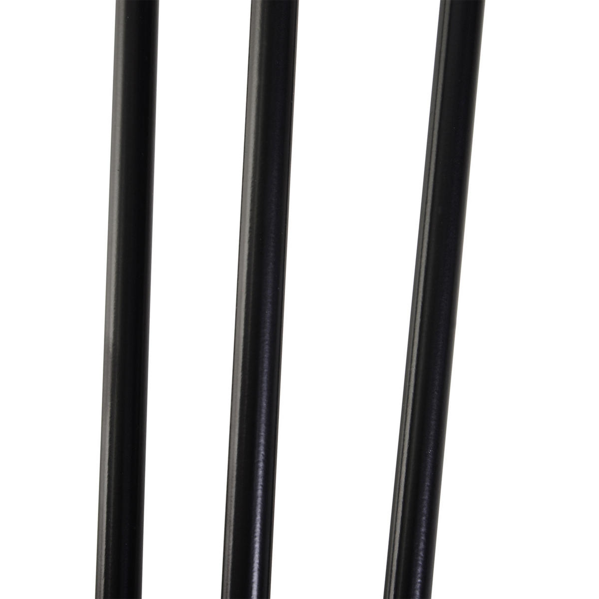 TISCHBEINE 4er-Set Tischfüße, Schwarz, 12 x 12 x 72 cm - Schwarz, Metall (12/71/12cm) - HOMCOM
