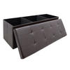 SITZBANK mit Stauraum, 110 cm, 120 Liter, Braun - Braun, Kunststoff (38/38/110cm) - Dunedesign