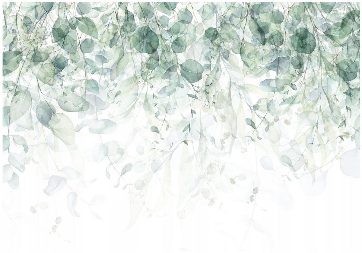 FOTOTAPETE Blätter Natur 200x140 - Multicolor, Papier (200/140cm) - Wallarena
