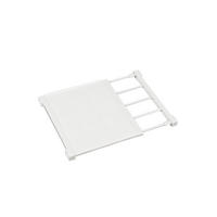 SCHRANK-SPANNREGAL aus ABS-Kunststoff, Kohlenstoffstahl in Weiß Verstellbares 38-55cm - Weiß, Kunststoff (24/38/1.5cm) - Livingandhome