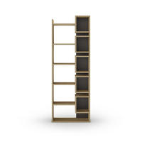 REGAL Design H168,5 cm - Eladi - Eiche Bianco/Anthrazit, Holzwerkstoff (22/168.5/27.8cm) - Calicosy