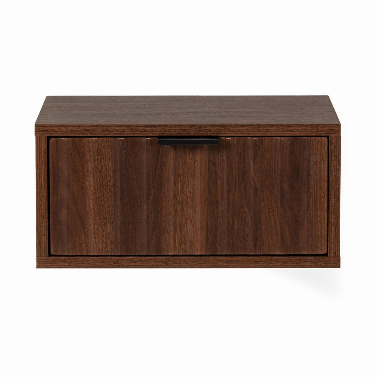 SCHWEBENDER NACHTTISCH Lluvia Walnuss - Walnussfarben, Holzwerkstoff (40/19/35cm) - VS Venta-stock