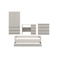 JUGENDZIMMER-SET SIMO D 4-teilig in Kaschmir - Kaschmir, Holzwerkstoff (390/180/96cm) - Deine Möbel 24