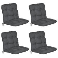 NIEDERLEHNERAUFLAGE Flair NL 100/50/8cm Graphitgrau (4tlg) - Graphitfarben, Textil (50/8/100cm) - Beautissu 