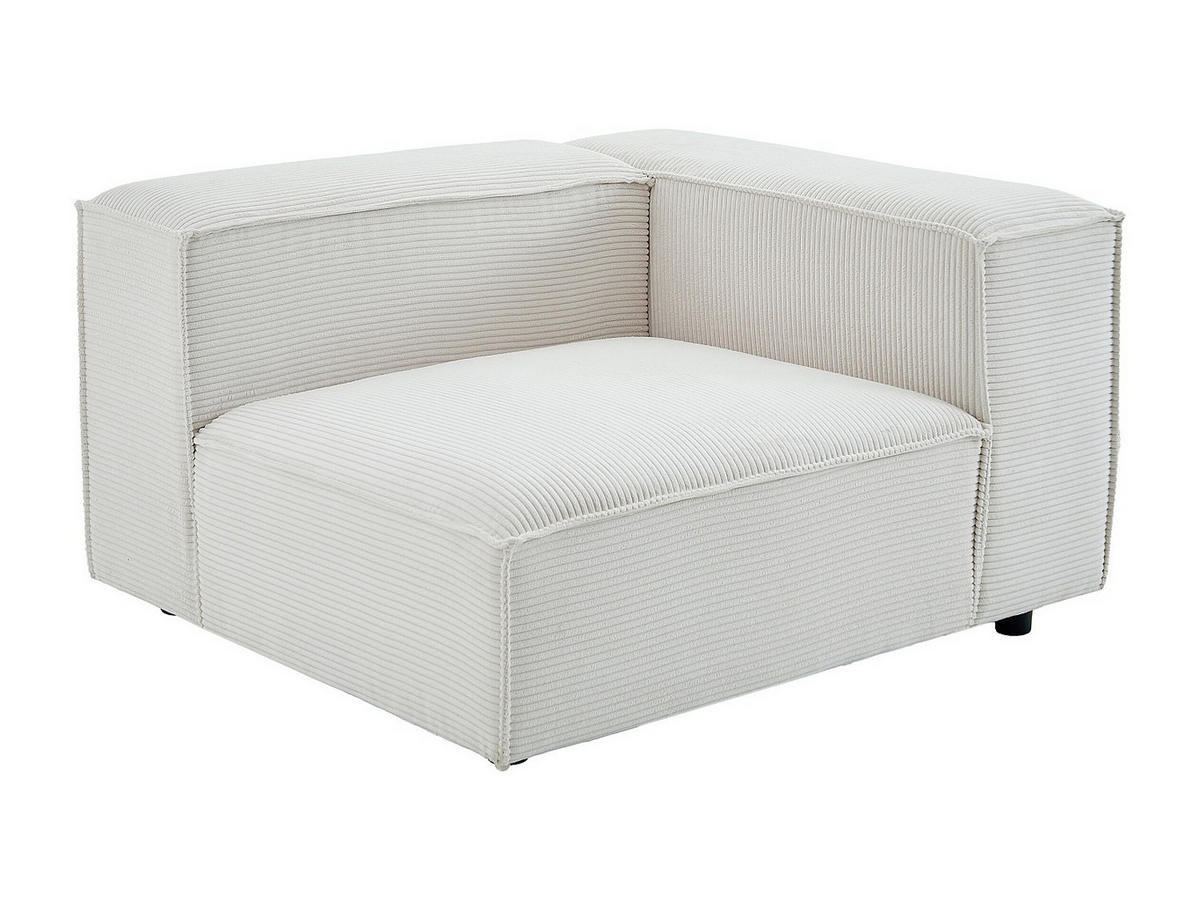 SESSEL mit gerader Rückenlehne - 1 Person - samt - beige Ruzolo - Beige, Holz/Textil (121/67/105cm) - Vente-Unique