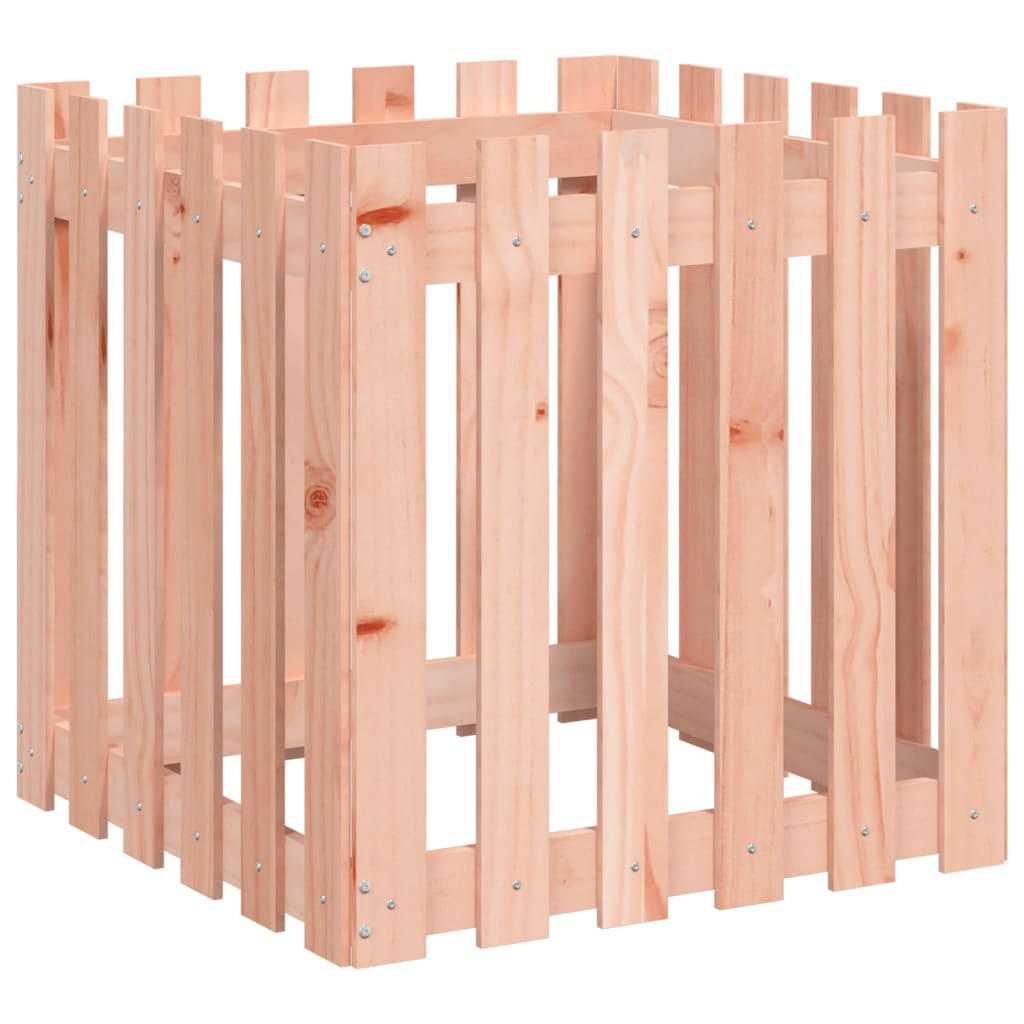 PFLANZKÜBEL Lattenzaun-Design 60x60x60 cm Massivholz Douglasie - Rotbraun, Holz (60/60/60cm)