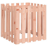 PFLANZKÜBEL Lattenzaun-Design 60x60x60 cm Massivholz Douglasie - Rotbraun, Holz (60/60/60cm)