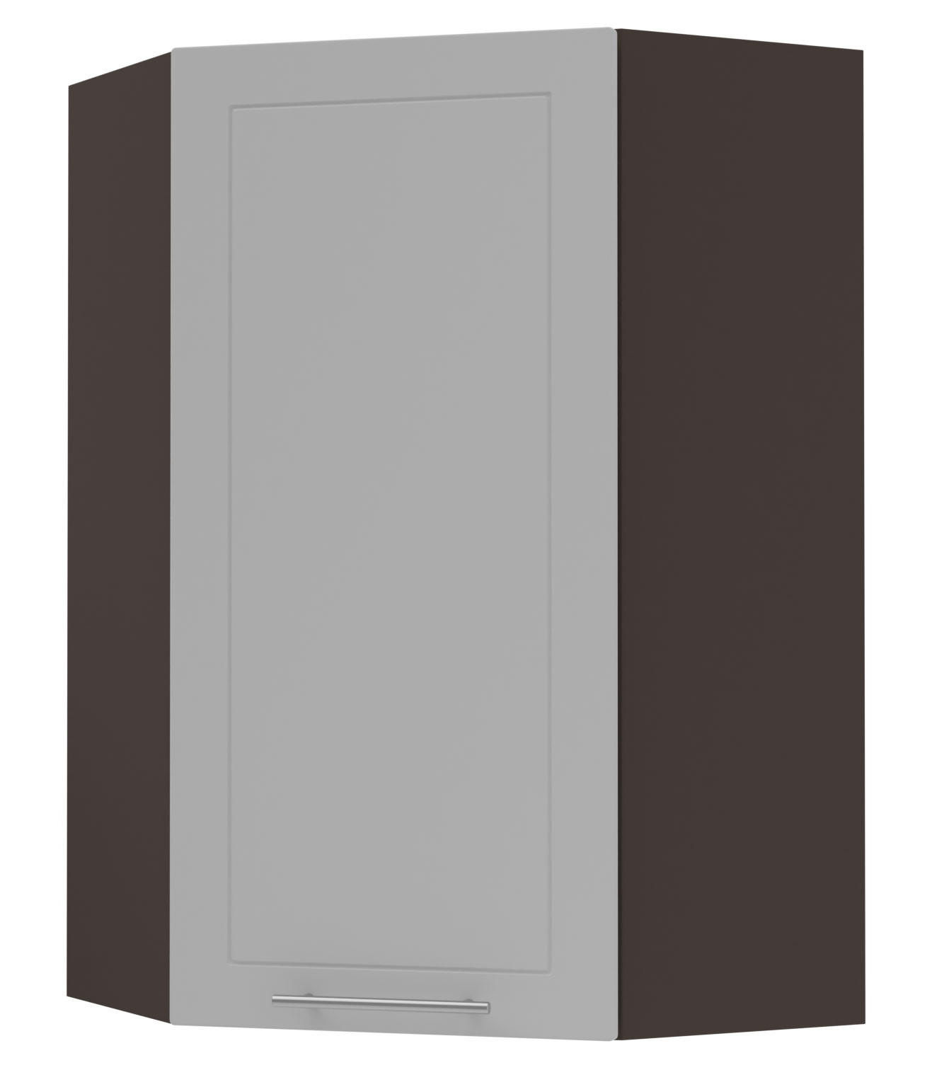 Feldmann-Wohnen Küchenhängeschrank Grau, Dunkelgrau 60x96x60 cm