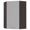 KÜCHENHÄNGESCHRANK Kvantum W4/10/60 Dust Grey Matt / Lava Matt 60 / 60 / 96cm - Dunkelgrau/Grau, Holz/Holzwerkstoff (60/96/60cm) - Feldmann-Wohnen
