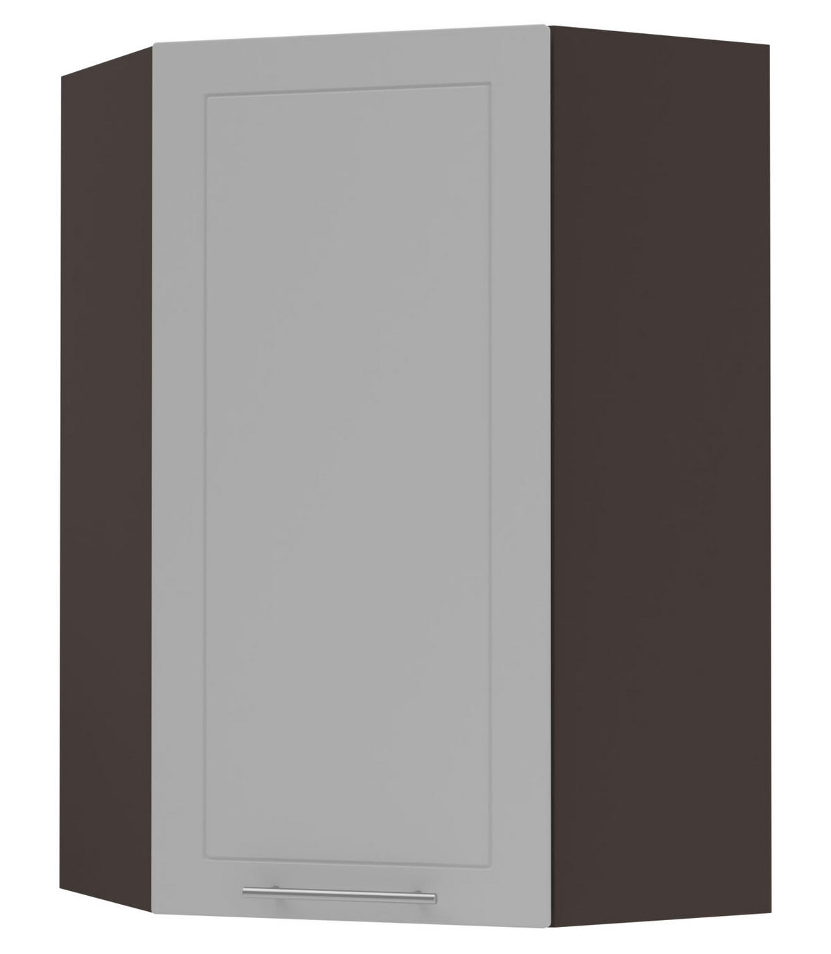 KÜCHENHÄNGESCHRANK Kvantum W4/10/60 Dust Grey Matt / Lava Matt 60 / 60 / 96cm - Dunkelgrau/Grau, Holz/Holzwerkstoff (60/96/60cm) - Feldmann-Wohnen