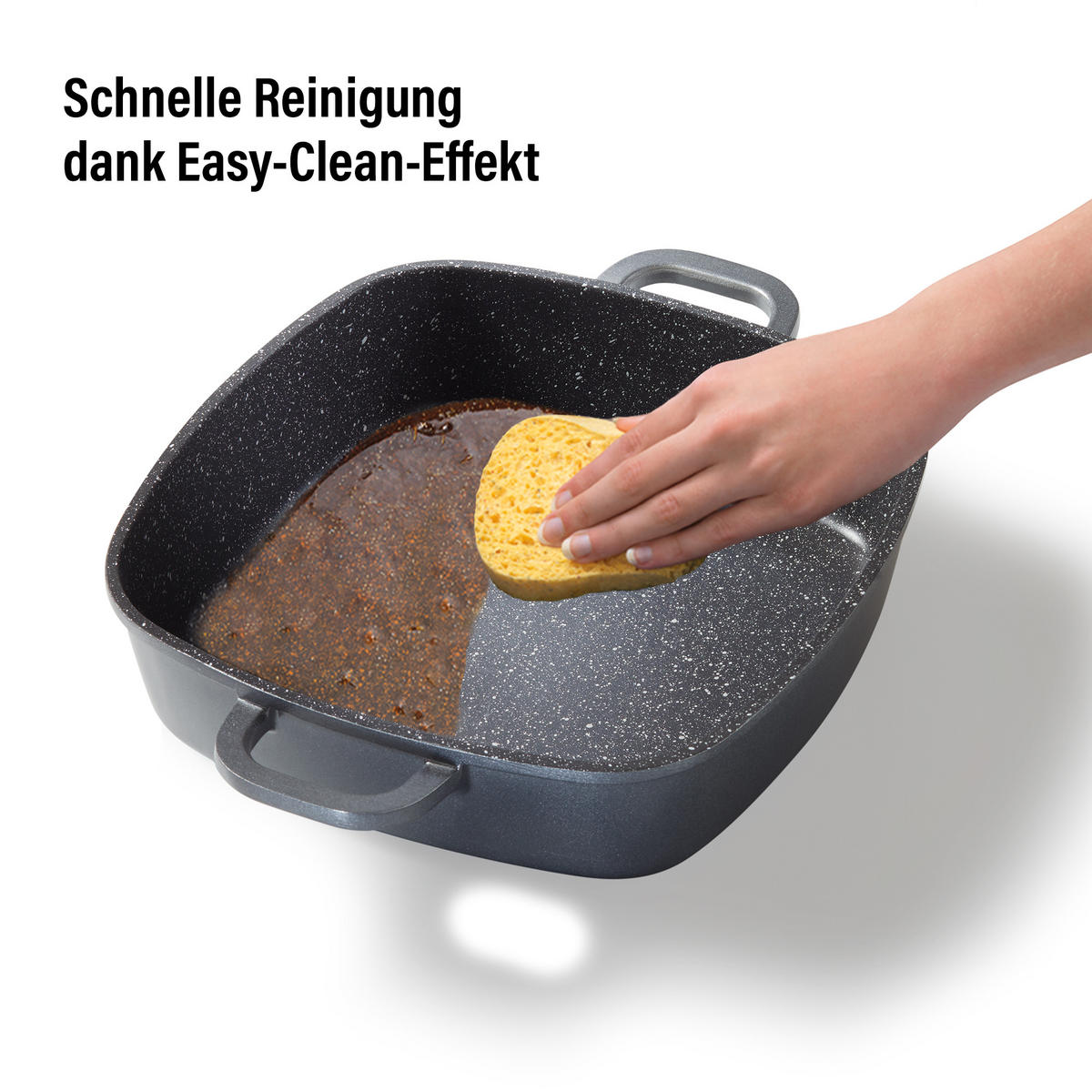 ECKPFANNE - Grau, Metall (35.5/24/6.7cm) - Stoneline