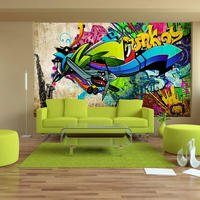 SELBSTKLEBENDE FOTOTAPETE 147/105 cm - Beige/Multicolor, Kunststoff/Textil (147/1cm) - KUNSTLOFT