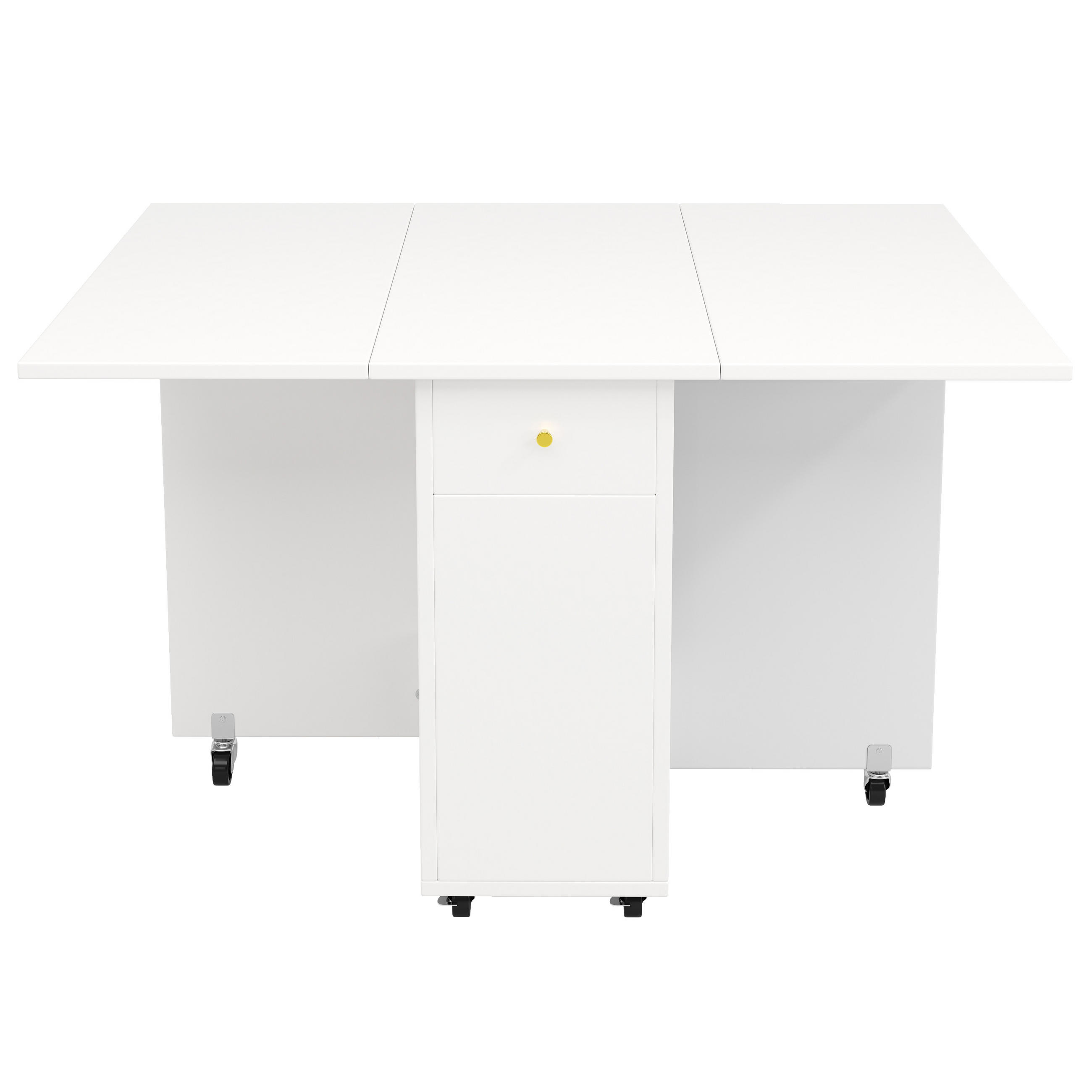 ComfortXL Klapptisch Weiß 120x75x75 cm
