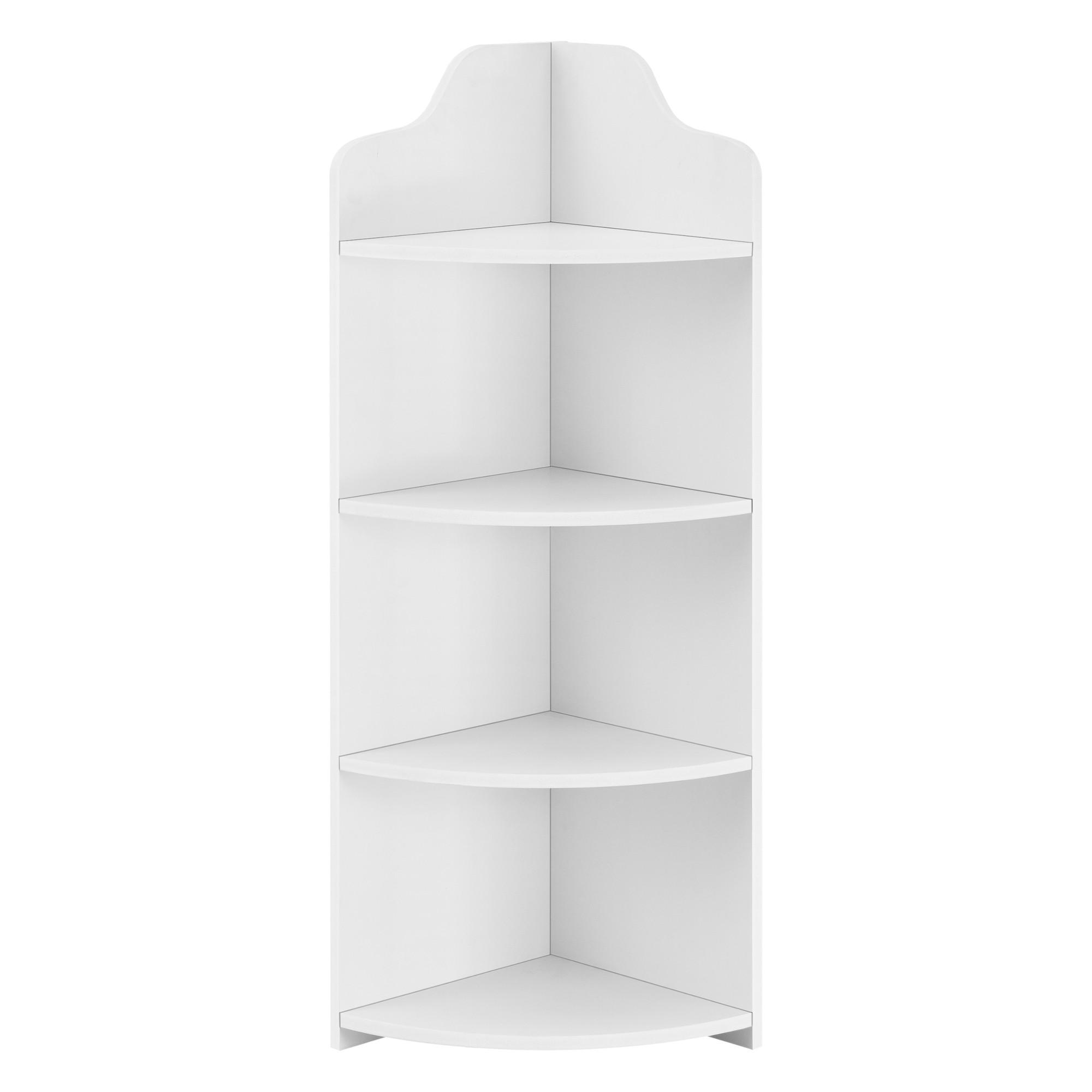 ECKREGAL Bjurholm - Weiß, Kunststoff (28/90/28cm) - [en.casa]