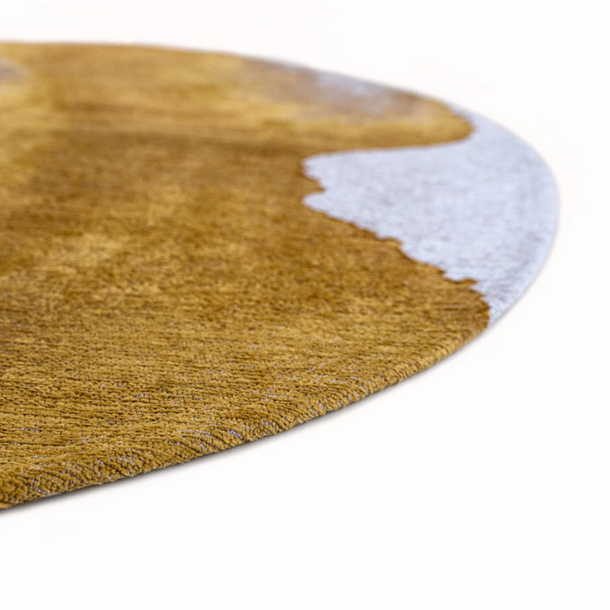 TEPPICH Sunset Meditation Lagoon 240/240 cm - Gelb, Kunststoff/Textil (240/240cm) - Louis De Poortere