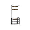 GARDEROBENSTÄNDER - Schwarz, Holzwerkstoff (33.7/34/72cm) - Hansiro