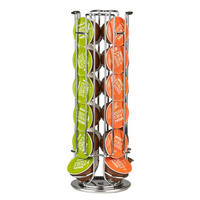 KAFFEETASSENHALTER Dolce Gusto Kapselhalter - Edelstahl - 24 Stück - Silberfarben, Metall (2/33/1cm) - Jay Hill