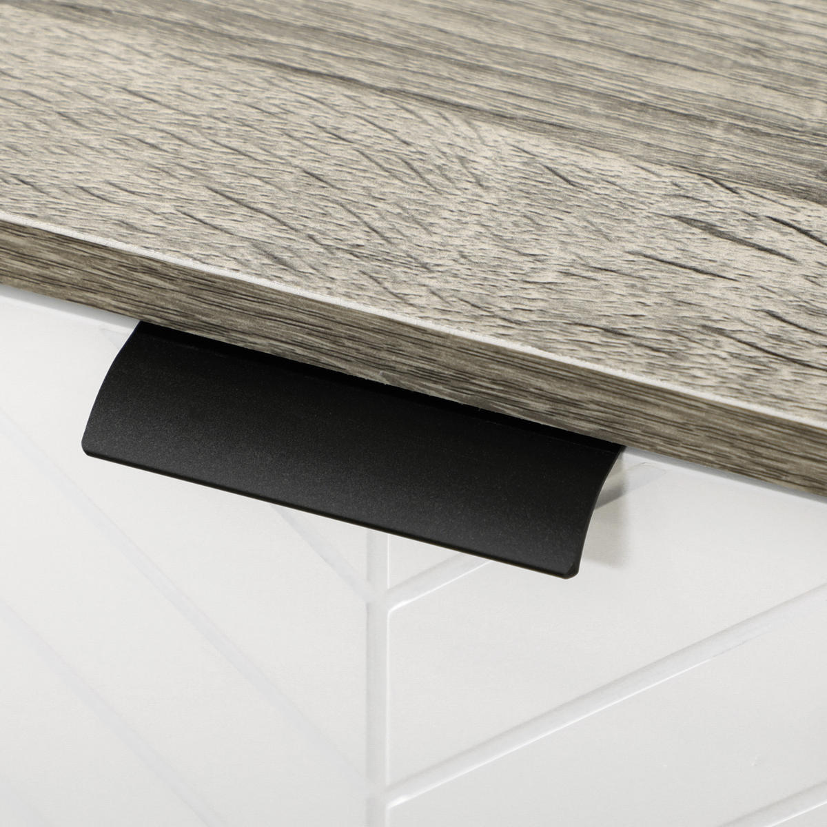 SIDEBOARD Weiß/Grau, 4 Türen, 120/35/77,4 cm - Grau, Holz (120/77.4/35cm) - PANGIVO