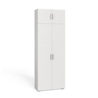 AKTENSCHRANK Frank Weiß 80 x 182.4 cm mit Schrankaufsatz - Weiß, Holzwerkstoff (80/182.4/37cm) - Vicco