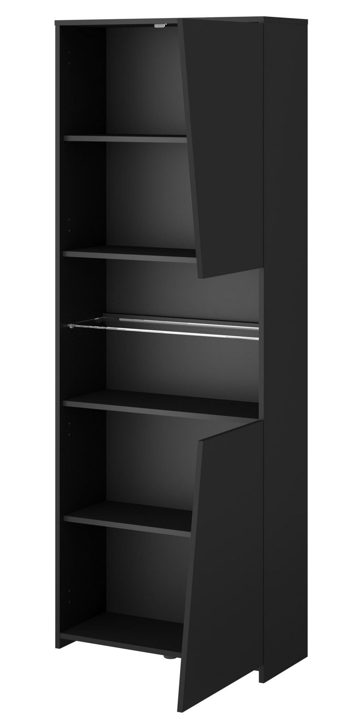 GAMING Schreibtisch Parisot Gaming 3-tlg. Holznachbildung Schwarz - Schwarz, Kunststoff (152/62/87cm) - 58aufmkessel