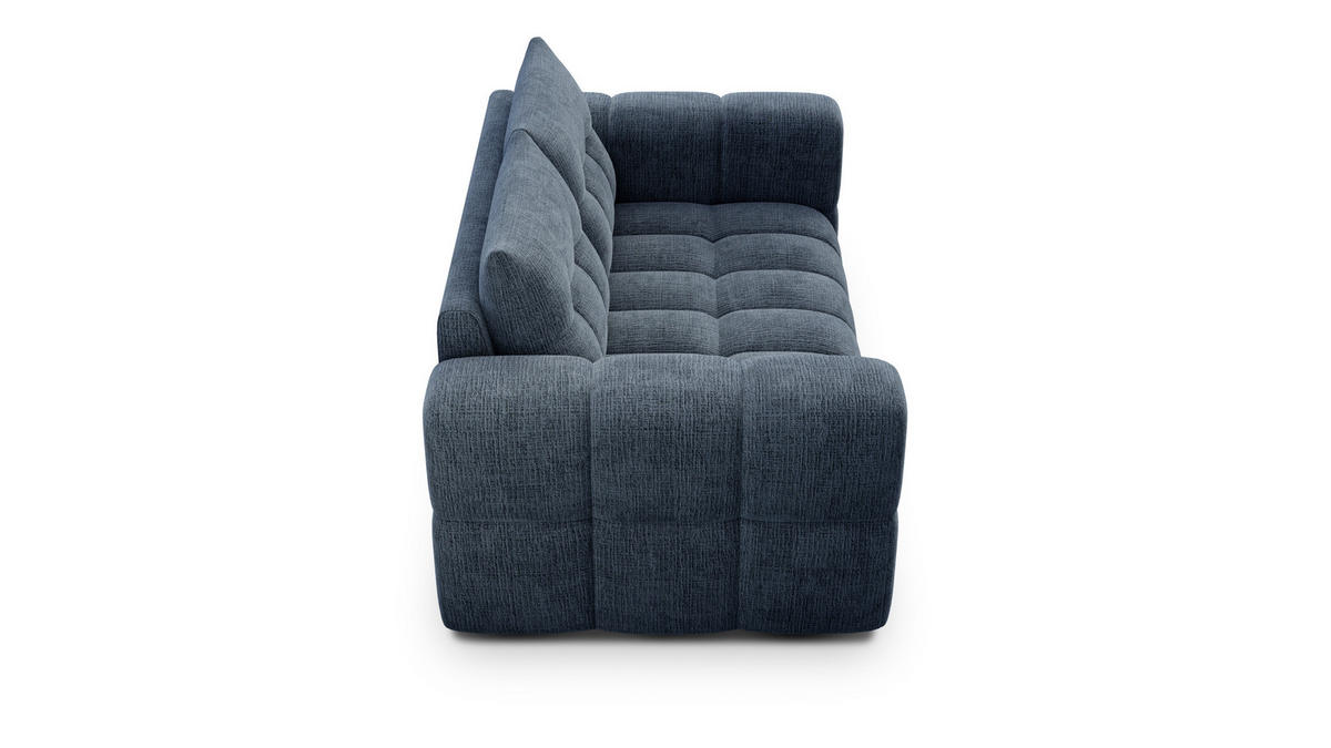SOFA CLOUDI 2-Sitzer, marineblau - Blau/Schwarz, Holz/Textil (181/89/104cm) - Courtois Laville