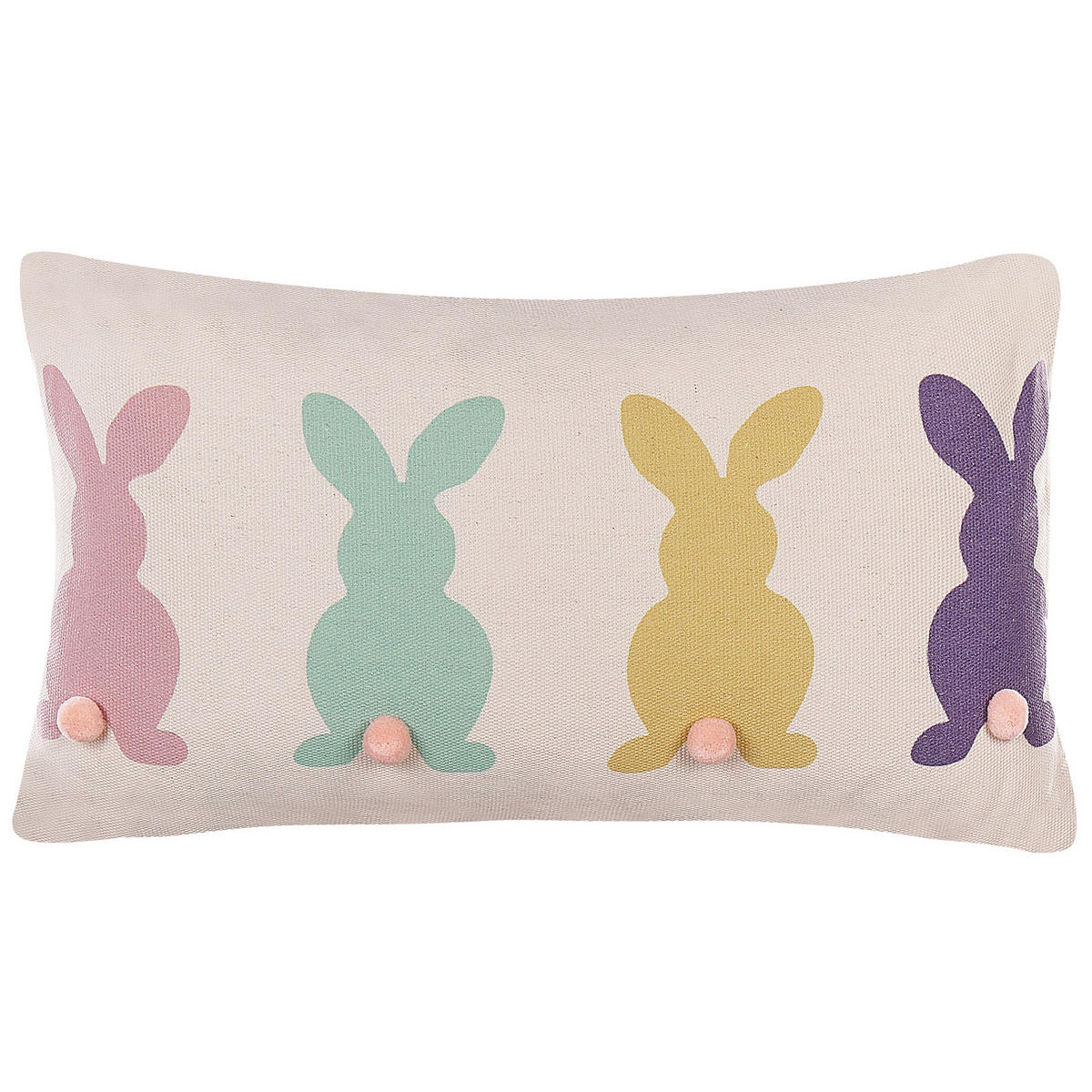 OKRASNA BLAZINA komplet 2 bež 30/50 cm Clusia - bež, tekstil/naravni materiali (30/50cm) - Beliani