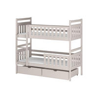 ETAGENBETT 90x200 cm mit zwei Schubladen & zwei Matratzen in Kaschmir - Kaschmir, Holzwerkstoff (90/200cm) - Kids Collective