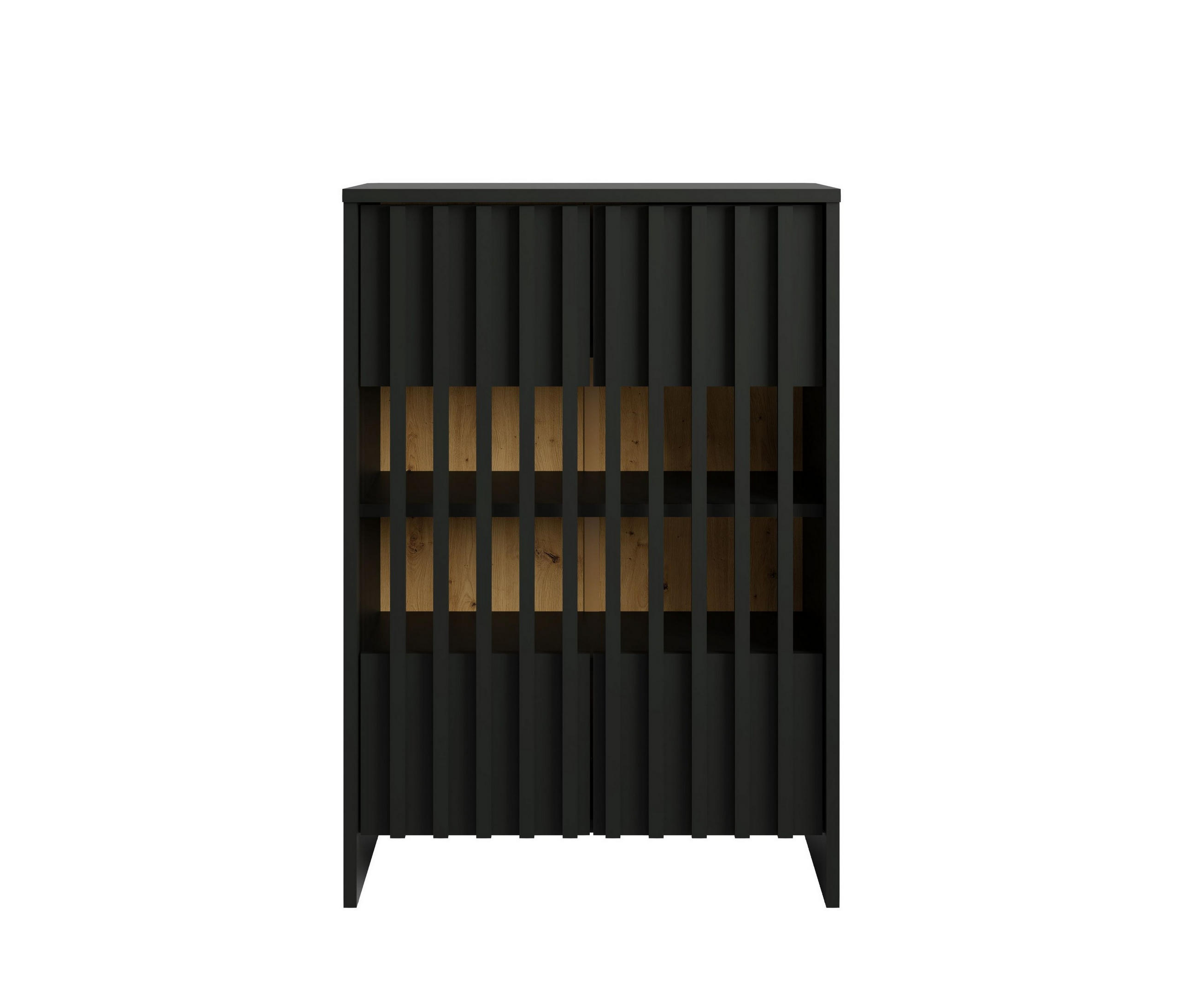 Masseno Kommode Schwarz 60x87x34 cm