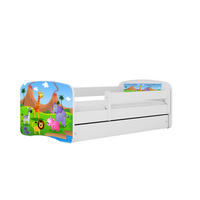 KINDERBETT Safari mit Schublade 160/80 90/61/164 - Weiß, Holzwerkstoff (80/160cm) - RAUMHIRSCH FURNITURE