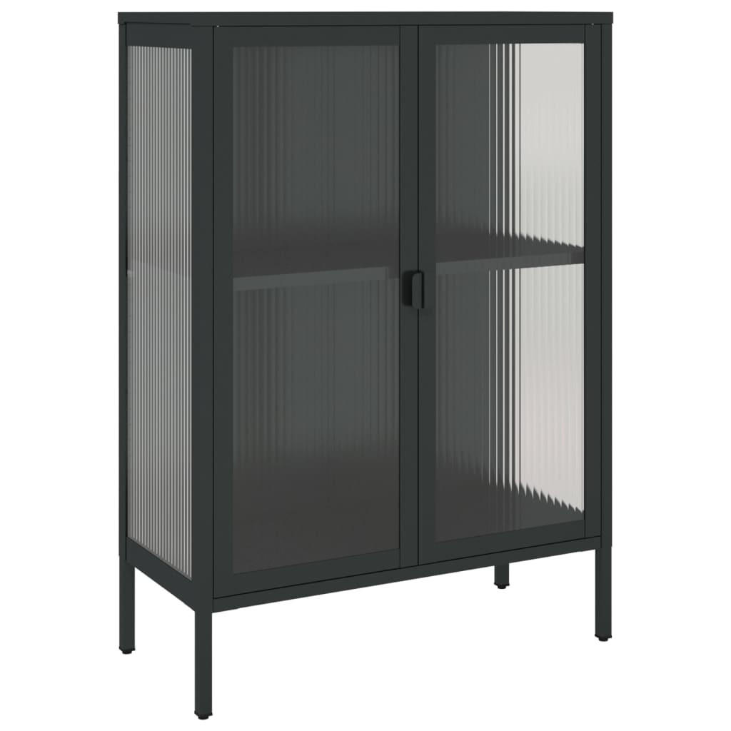 vidaXL Sideboard Schwarz 35x105x75 cm