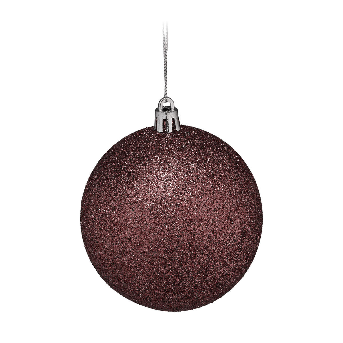 110-TLG.WEIHNACHTSKUGELN-SET - Braun, Kunststoff (8/9/8cm) - Relaxdays