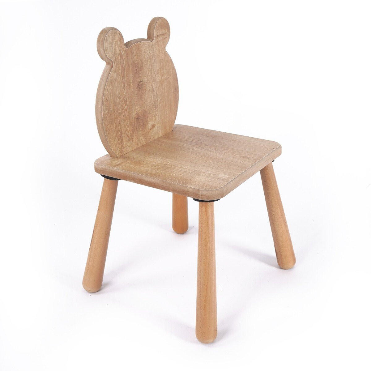 KINDERSTUHL mit bärenlehne 30/30/55 cm - Eichefarben, Holzwerkstoff (30/55/30cm) - Calicosy