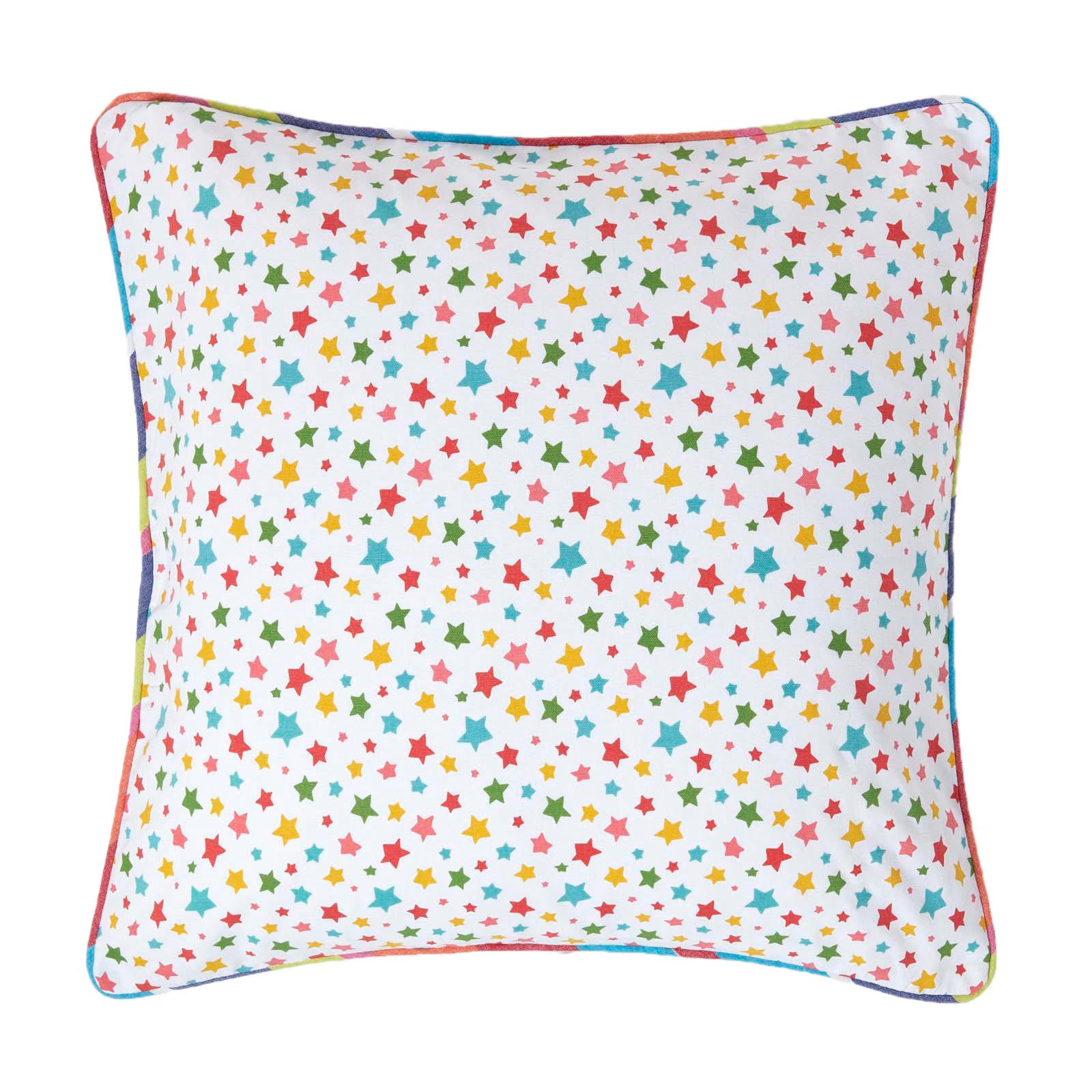 KISSENHÜLLE Bunte Sterne 60/60 cm, 100% Baumwolle - Multicolor, Textil (60/60cm) - Homescapes