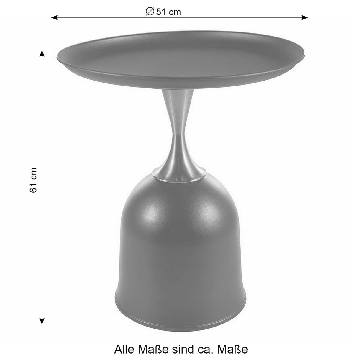 COUCHTISCH Libra schwarz / gold 51 / 51 / 61cm - Goldfarben/Schwarz, Holz/Keramik (51/51/61cm) - Feldmann-Wohnen