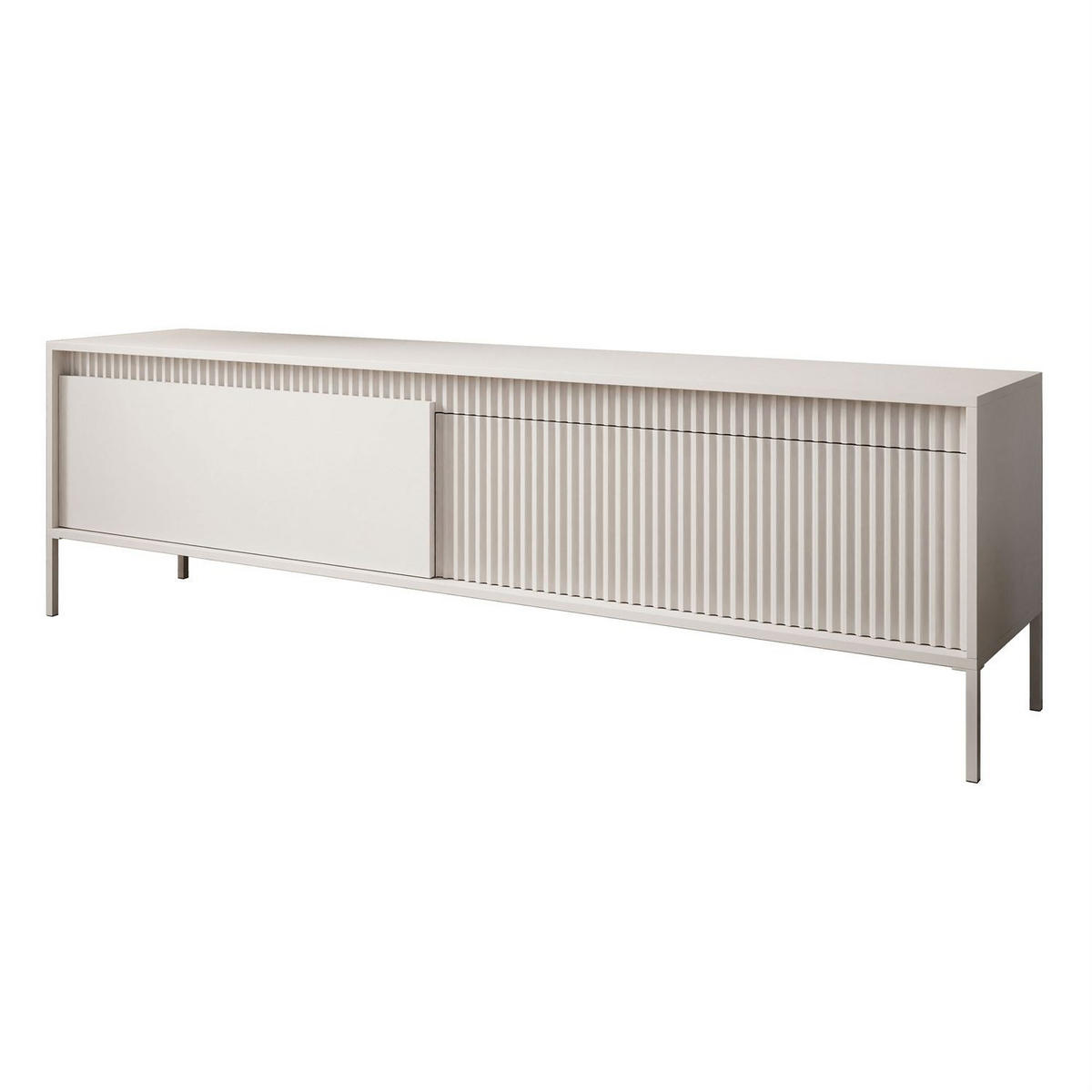 TV-ELEMENT YASUMI 187 cm beige - Beige, Holzwerkstoff (187.1/53.4/39.5cm) - Lookway